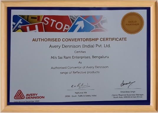 Quality & Compliance Certificate 7 - Sai Ram Enterprises