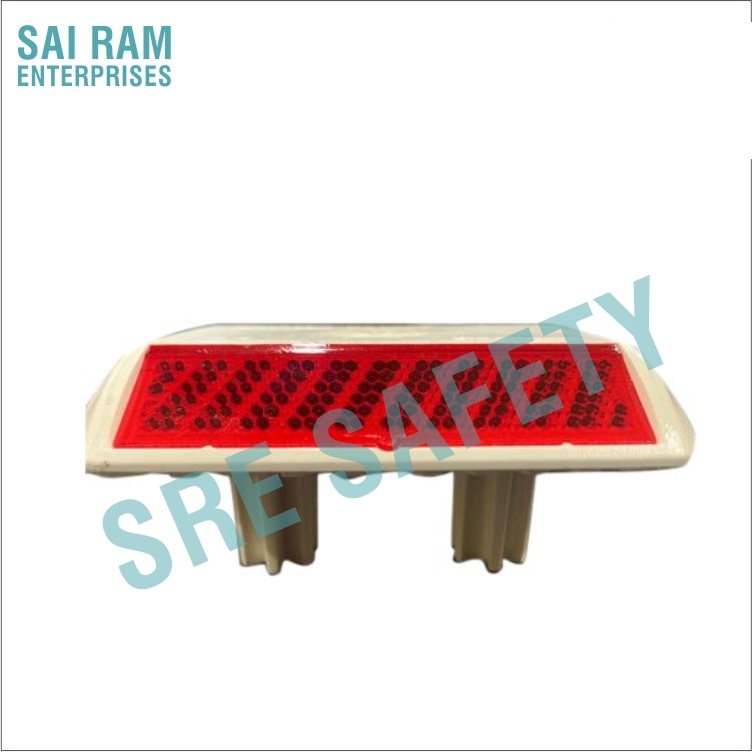 Reflective Road Studs With Shank (Aluminum Cat Eye)