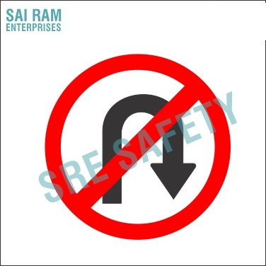 U-Turn Prohibited Regulatory Sign